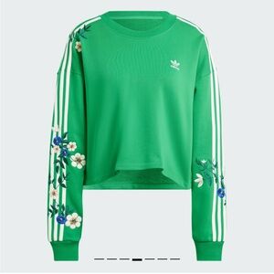 Adidas floral graphic sweatshirt